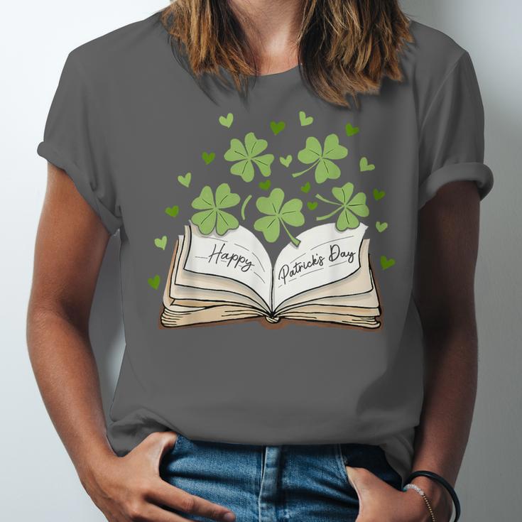 St Patricks Day Book Lover Librarian Reading Saint Pattys Unisex Jersey T-Shirt