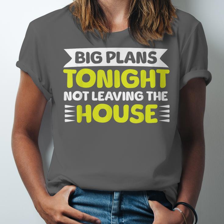 Staying Alone Big Plans Tonight Ideal For Introverts Unisex Jersey T-Shirt Staying Alone Big Plans Tonight Ideal For Introverts Unisex Jersey T-Shirt