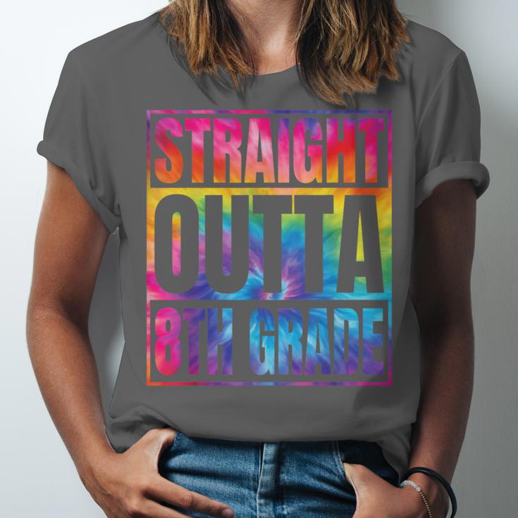 Straight Outta 8th Grade Great Graduation Eighth Grade Unisex Jersey T-Shirt