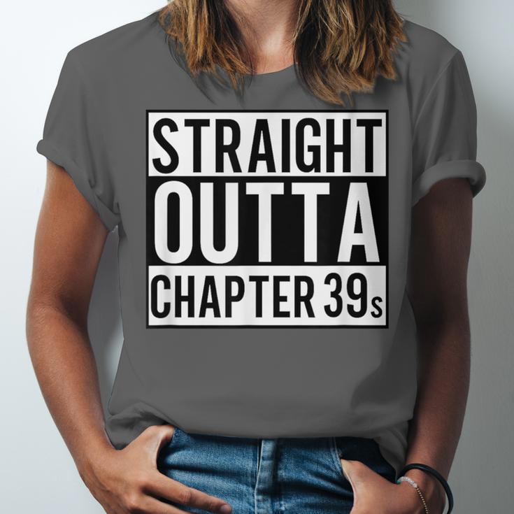 Straight Outta Chapter 39 Cute Book Lover Reader Unisex Jersey T-Shirt