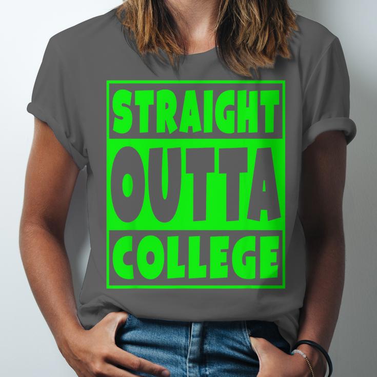 Straight Outta College 2018 Graduation Unisex Jersey T-Shirt