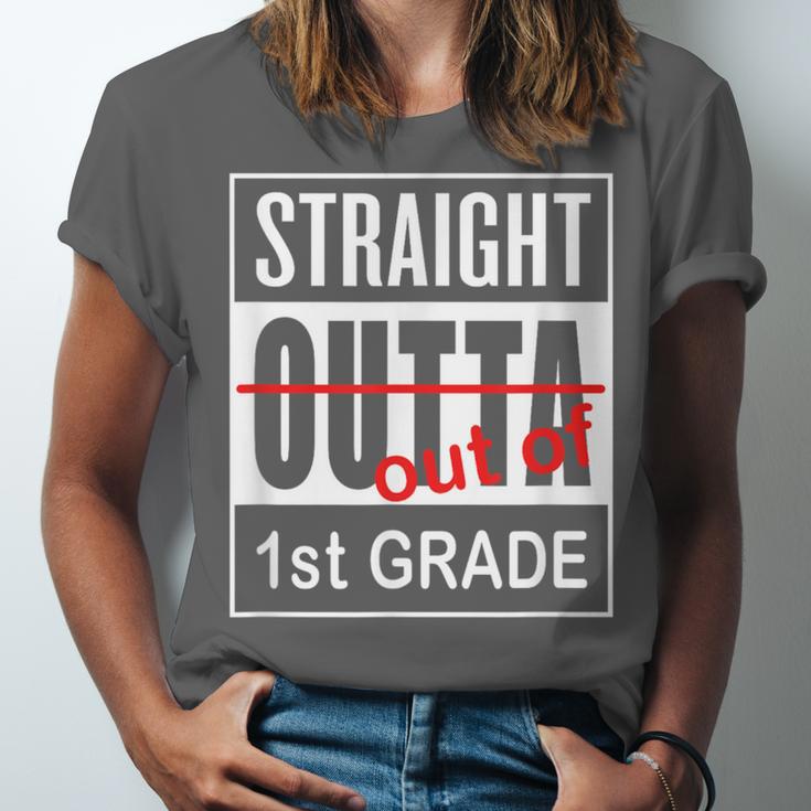 Straight Outta First Grade Graduation 1st GradeShirt Unisex Jersey T-Shirt