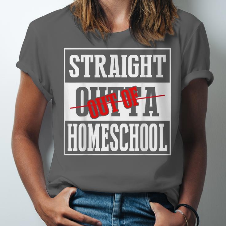 Straight Outta Homeschool Shirt Graduation Unisex Jersey T-Shirt