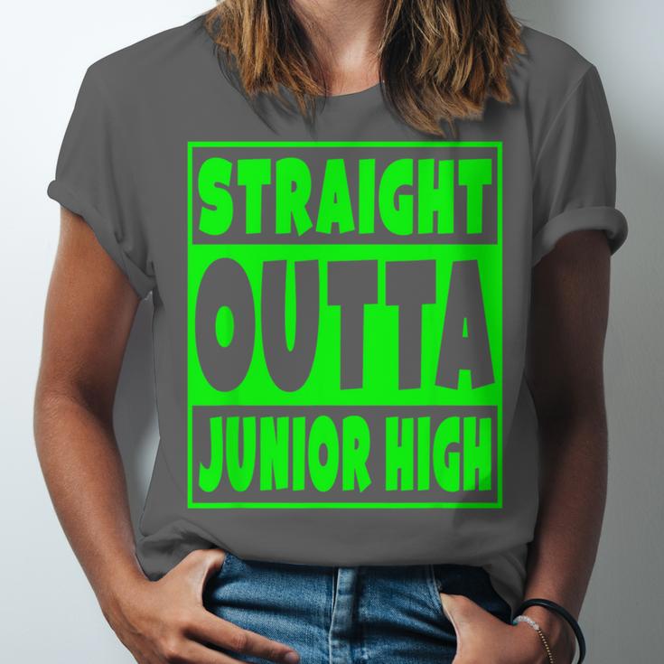Straight Outta Junior High School Graduation T-Shirt Unisex Jersey T-Shirt