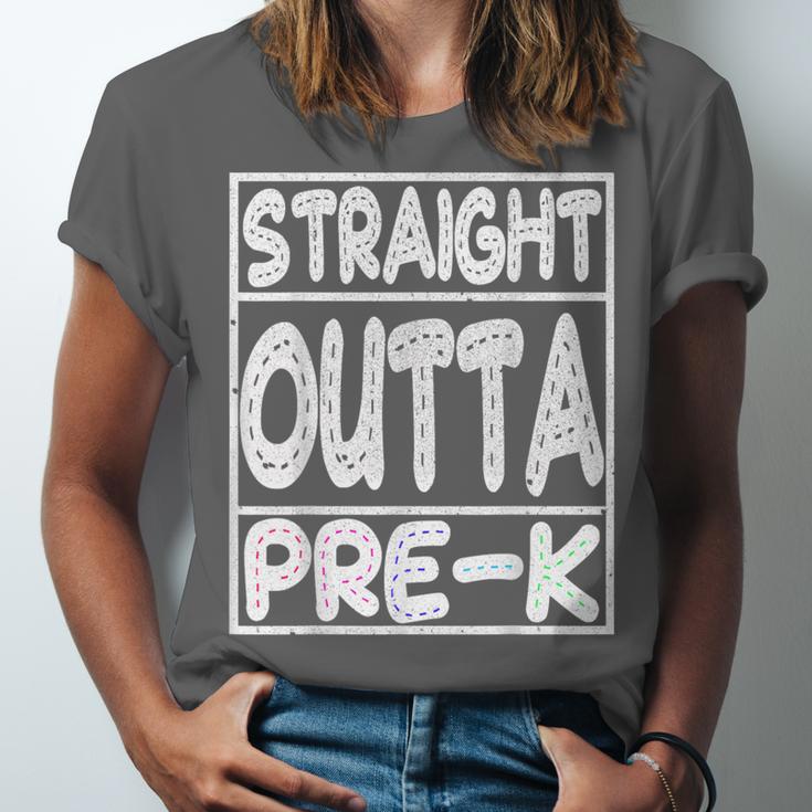 Straight Outta Pre-K Shirt Great Graduation Preschools Unisex Jersey T-Shirt