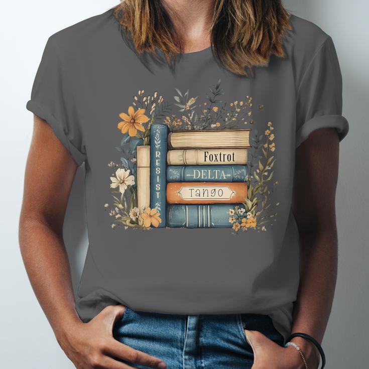 Subtle Book Anti Trump Women Book Loves Retro Unisex Jersey T-Shirt