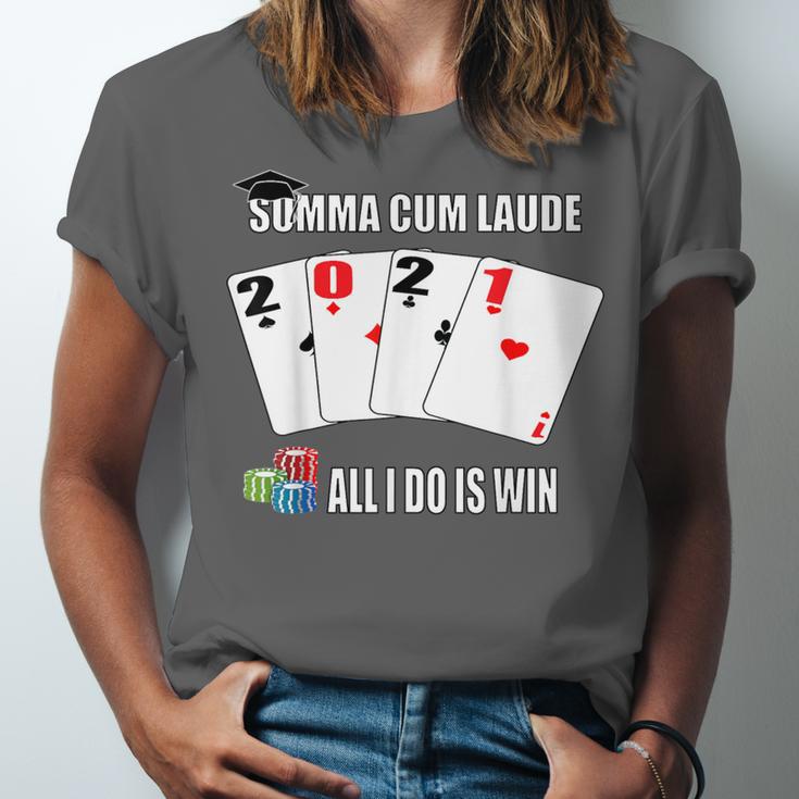 Summa Cum Laude Class Of 2021 Graduate Win Senior Graduation Unisex Jersey T-Shirt