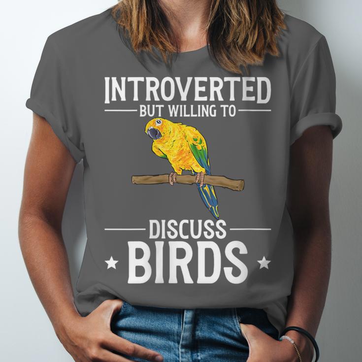 Sun Conure Introvert Parrot Bird Sun Conure Unisex Jersey T-Shirt