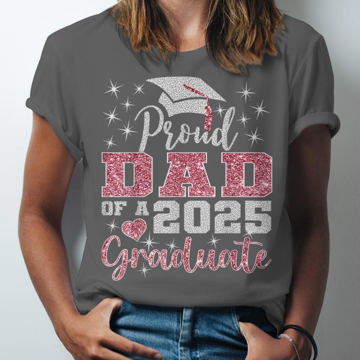 Super Proud Dad Of 2025 Graduate Senior Graduation Family Unisex Jersey T-Shirt