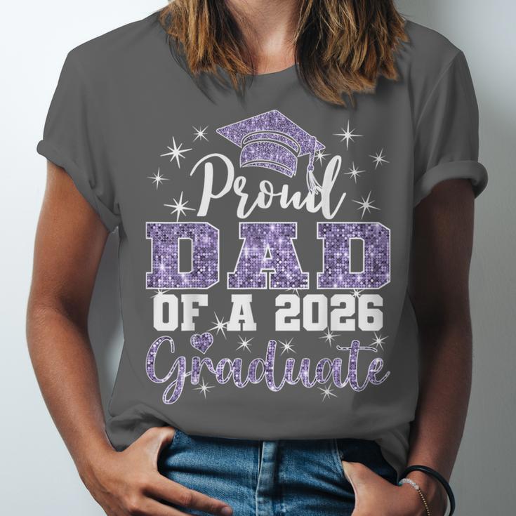 Super Proud Dad Of 2026 Graduate Senior Graduation Family Unisex Jersey T-Shirt