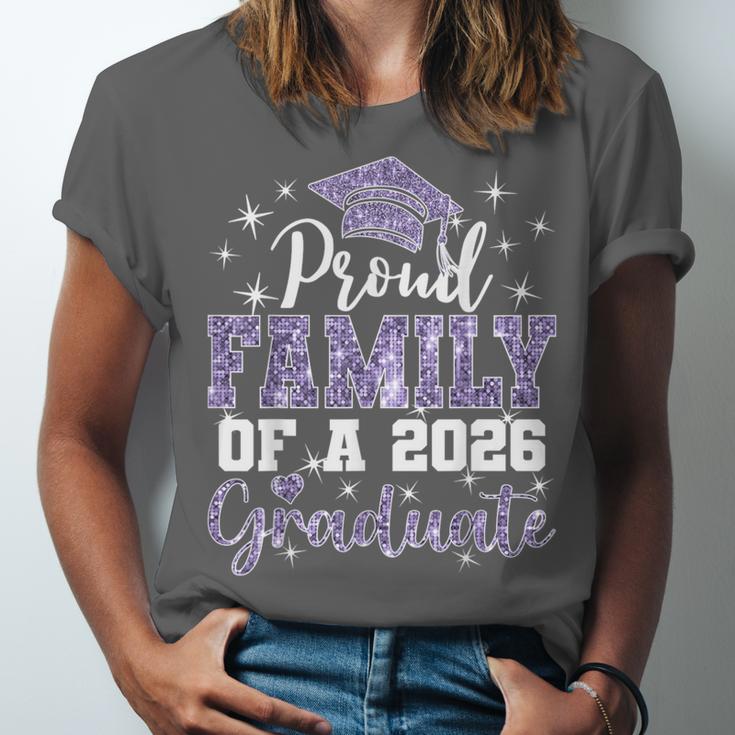 Super Proud Family Of 2026 Graduate Senior Graduation Family Unisex Jersey T-Shirt