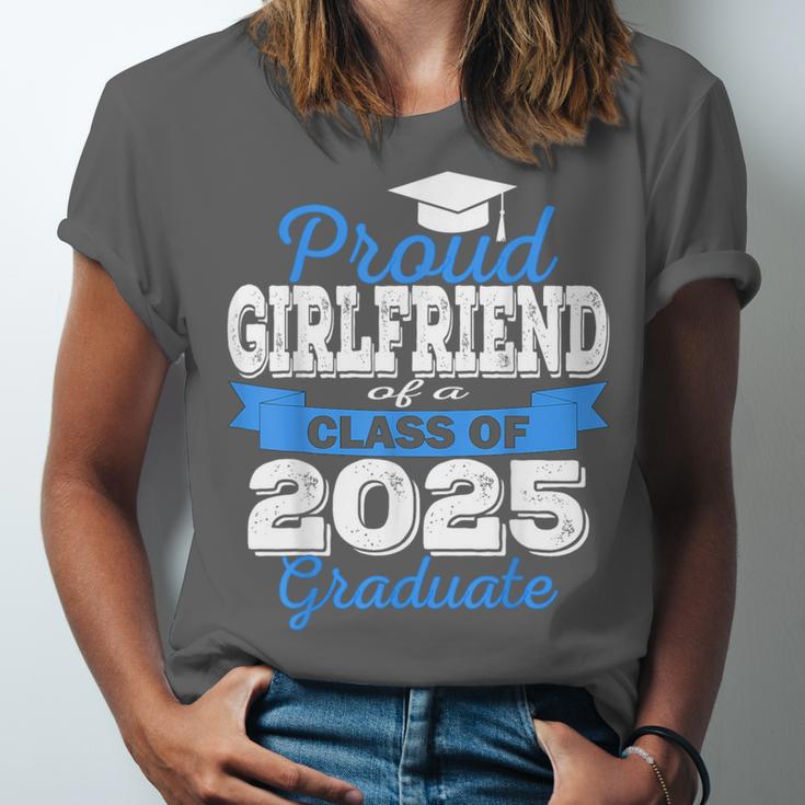 Super Proud Girlfriend Of 2025 Graduate Graduation Family Unisex Jersey T-Shirt