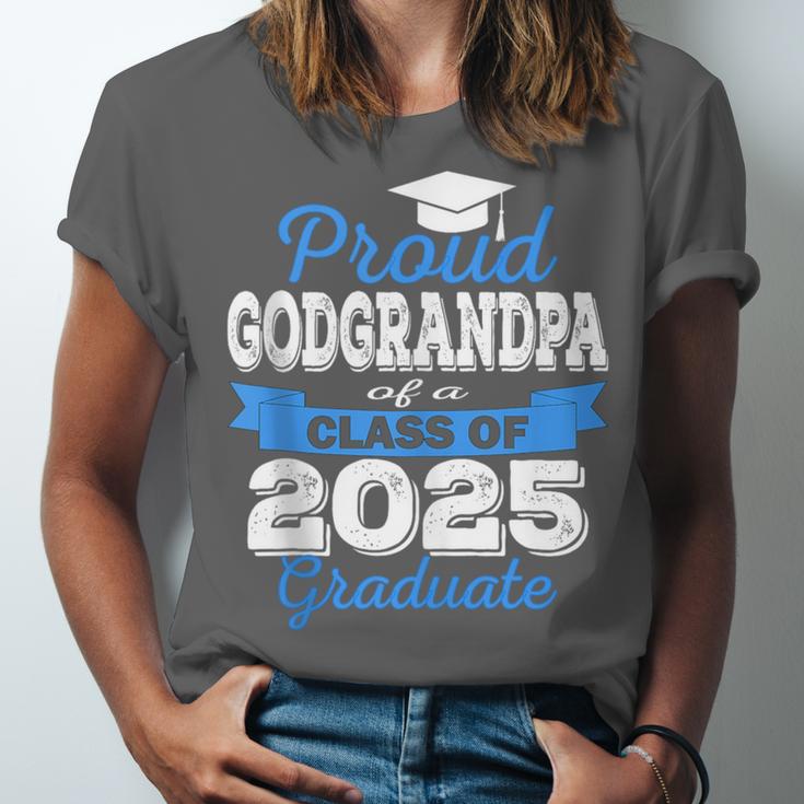 Super Proud GodGrandpa Of 2025 Graduate Graduation Family Unisex Jersey T-Shirt