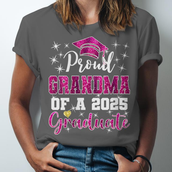 Super Proud Grandma Of 2025 Graduate Graduation Family Unisex Jersey T-Shirt