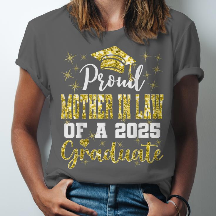 Super Proud Mother In Law Of 2025 Graduate Graduation Family Unisex Jersey T-Shirt