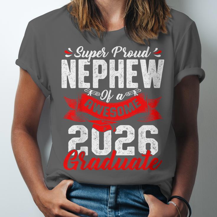 Super Proud Nephew Of a 2026 Graduate 26 Graduation Unisex Jersey T-Shirt