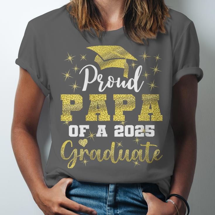 Super Proud Papa Of 2025 Graduate Senior Graduation Family Unisex Jersey T-Shirt