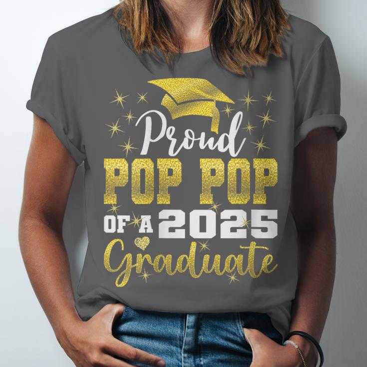 Super Proud Pop Pop Of 2025 Graduate Graduation Family Unisex Jersey T-Shirt