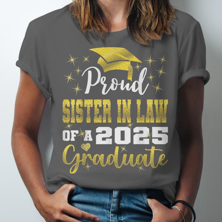 Super Proud Sister In Law Of 2025 Graduate Graduation Family Unisex Jersey T-Shirt