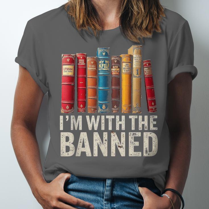 Support Banned Books Freedom I'm With The Banned Unisex Jersey T-Shirt
