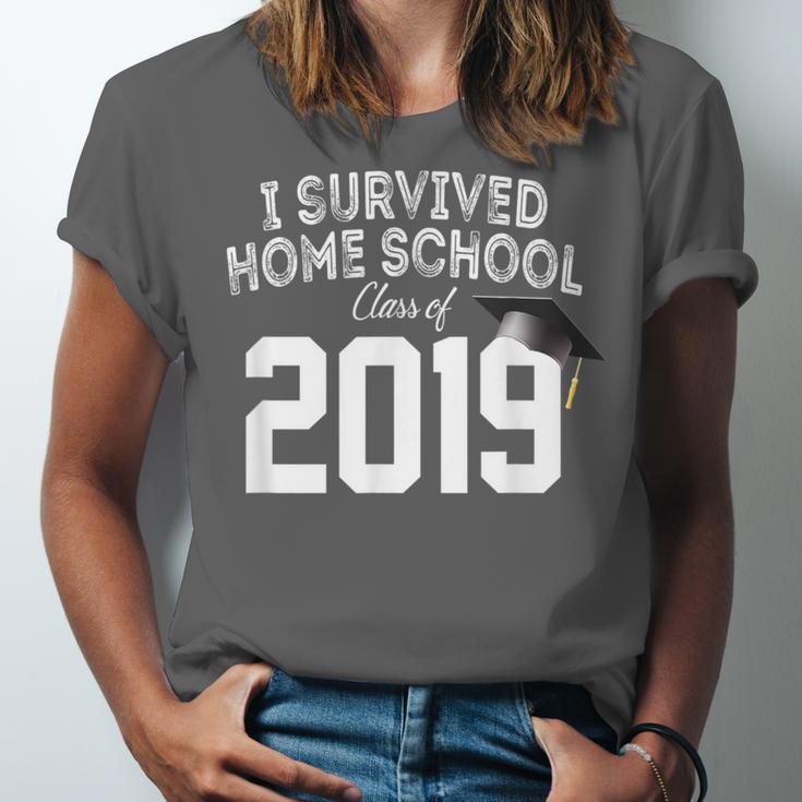 I Survived Home School Class Of 2019 Graduation t Shirt Unisex Jersey T-Shirt