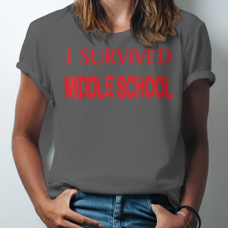 I Survived Middle School Graduation Shirt T-Shirt Unisex Jersey T-Shirt