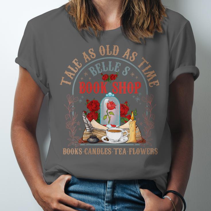 Tale As Old As Time Belle's Book Shop Book Coffee Book Lover Unisex Jersey T-Shirt