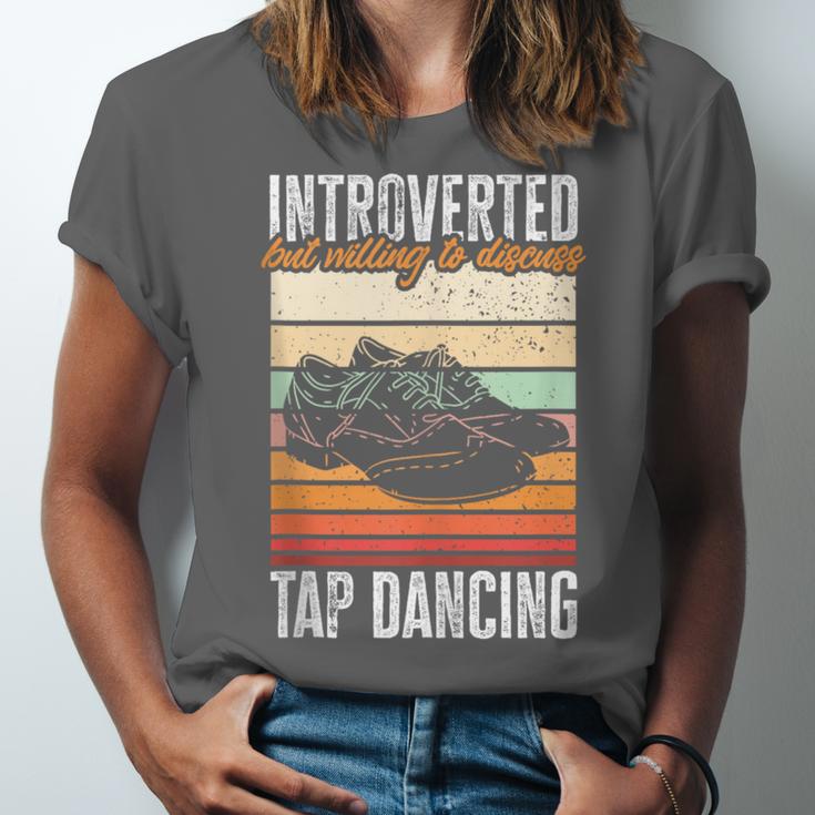 Tap Dancing Introvert Teacher Tap Dancer Tap Dance Unisex Jersey T-Shirt