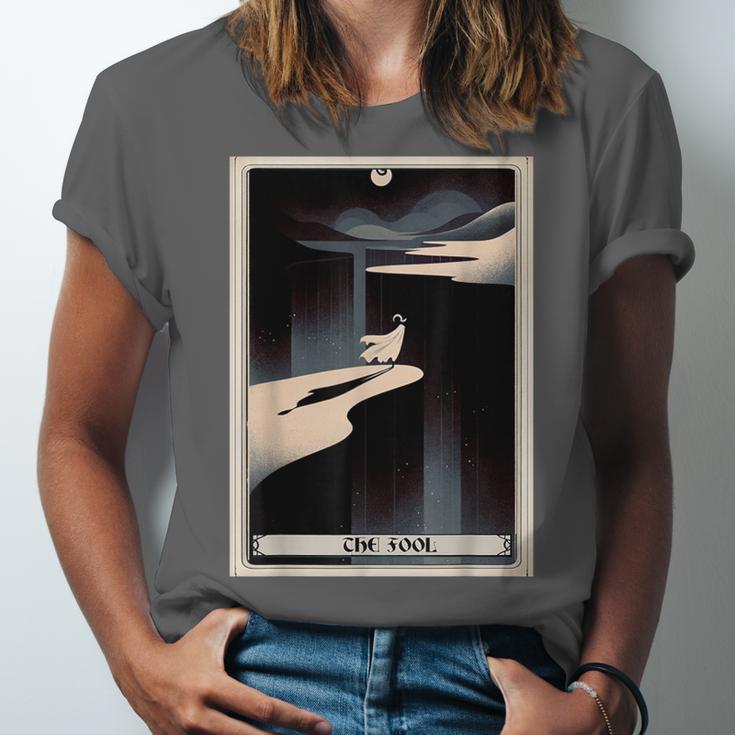 Tarot Cards Guide Book Esoteric Mysticism Clothing The Fool Tarot Card -Adults & Kids Small Short Sleeve Crew Neck Classic Fit Unisex Jersey T-Shirt
