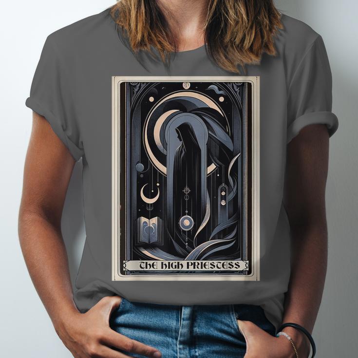 Tarot Cards Guide Book Esoteric Mysticism Clothing The High Priestess -Adults Small Classic Fit Short Sleeve Unisex Jersey T-Shirt