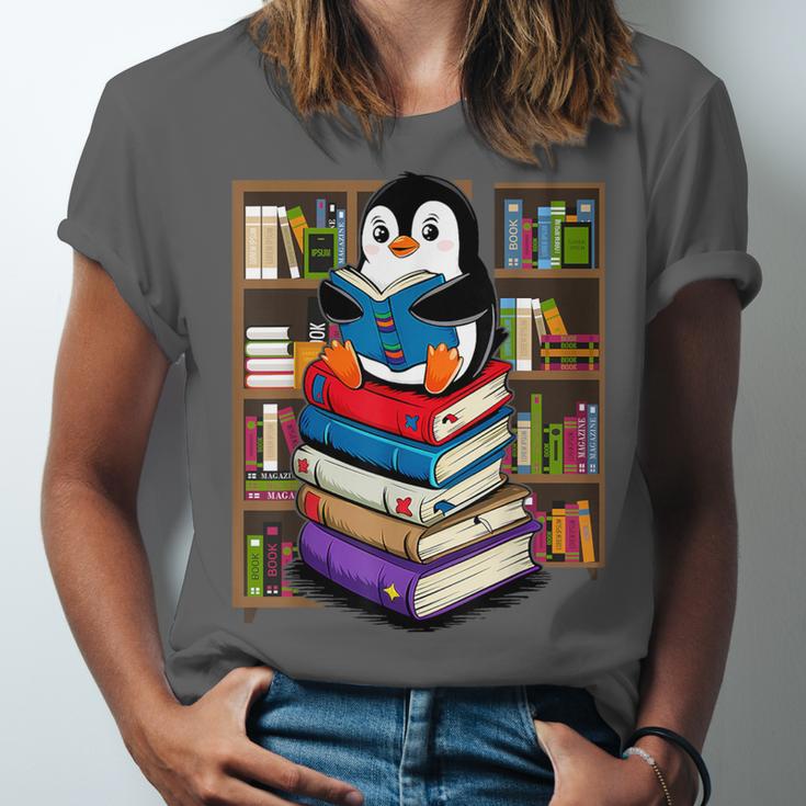Teacher Librarian Kawaii Penguin Book Lover Penguin Unisex Jersey T-Shirt Teacher Librarian Kawaii Penguin Book Lover Penguin Unisex Jersey T-Shirt