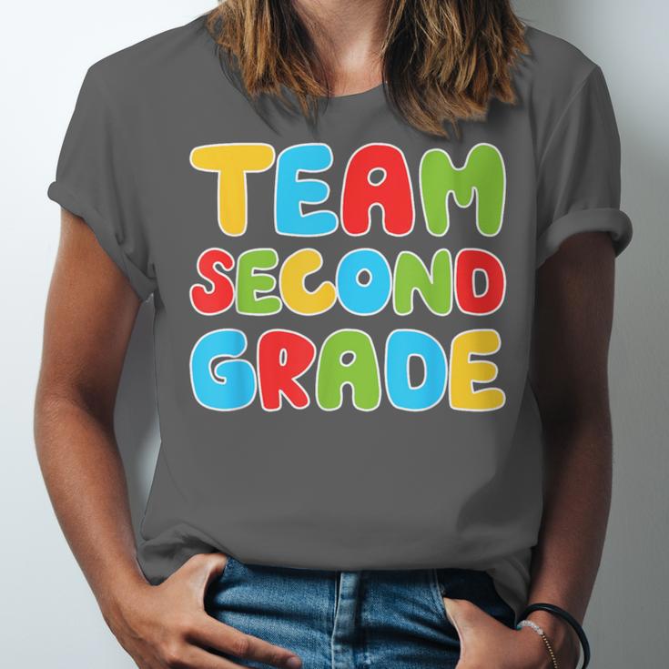 Team Second Grade Shirt 2nd Grade Back To School Graduation Unisex Jersey T-Shirt