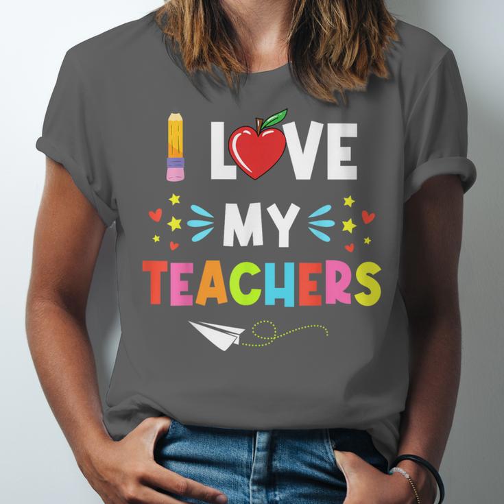 Teens Graduation I Heart My Teacher I Love My Teachers Unisex Jersey T-Shirt
