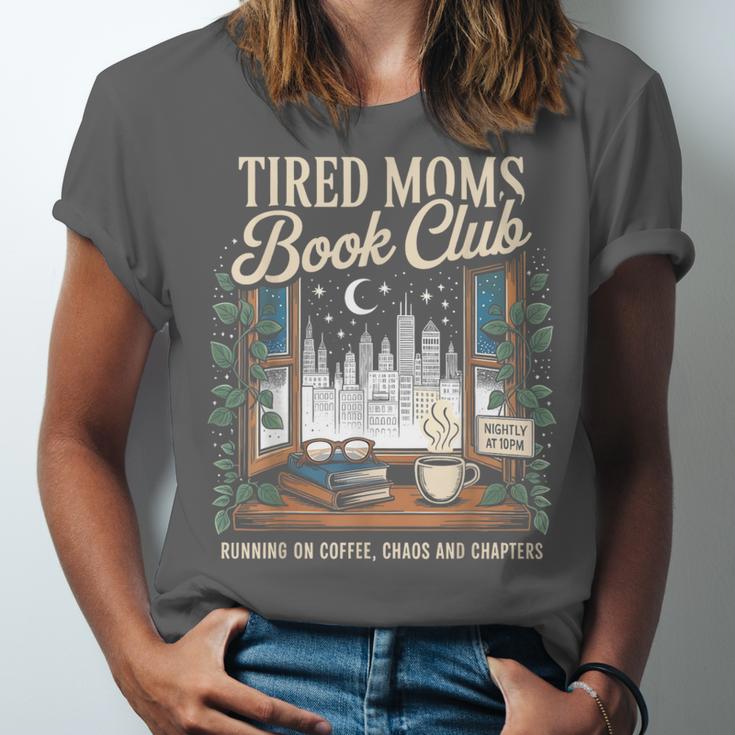 Tired Moms Book Club Coffee Chaos Chapters Book Lover Unisex Jersey T-Shirt Tired Moms Book Club Coffee Chaos Chapters Book Lover Unisex Jersey T-Shirt