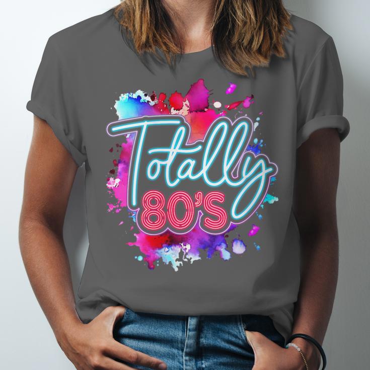 Totally 80's Colorful Retro 1980s Style Nostalgia Vibe Unisex Jersey T-Shirt Totally 80's Colorful Retro 1980s Style Nostalgia Vibe Unisex Jersey T-Shirt