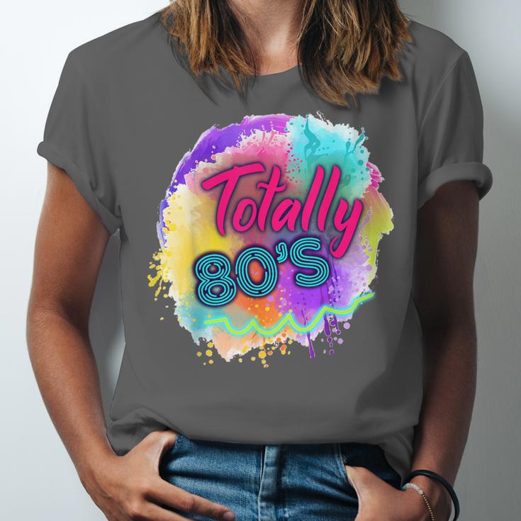 Totally 80's Tie Dye Retro Vibes 1980s Style Nostalgia Unisex Jersey T-Shirt