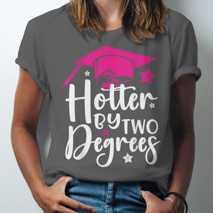 Two Degrees Hotter Graduation 2025 Diploma College Masters Unisex Jersey T-Shirt