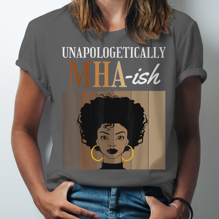 Unapologetically MHA-Ish Student Graduation Afro Unisex Jersey T-Shirt
