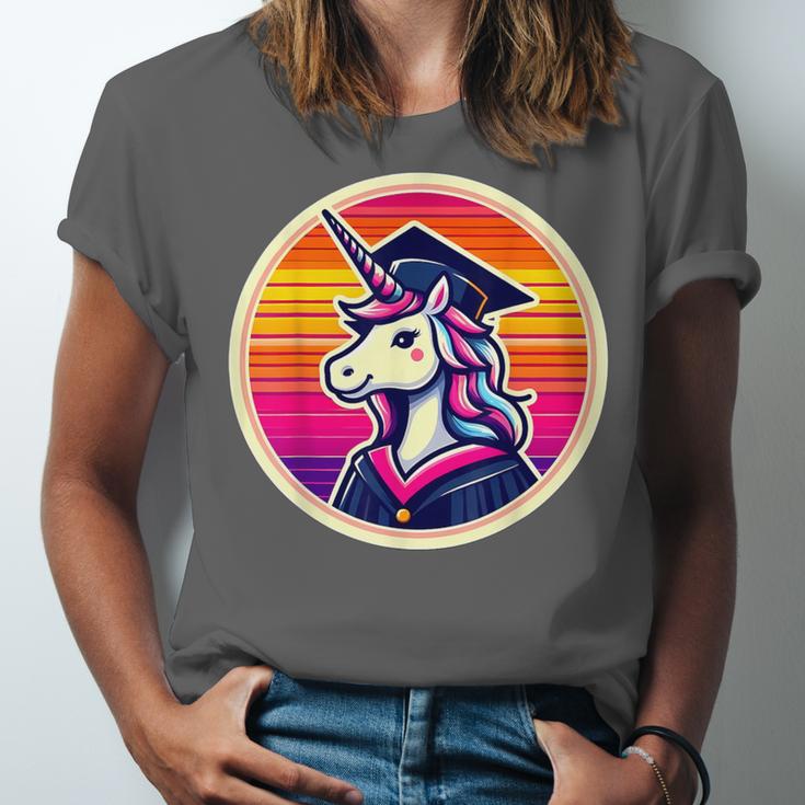 Unicorn University Graduation Graduating School Girl Cute Unisex Jersey T-Shirt