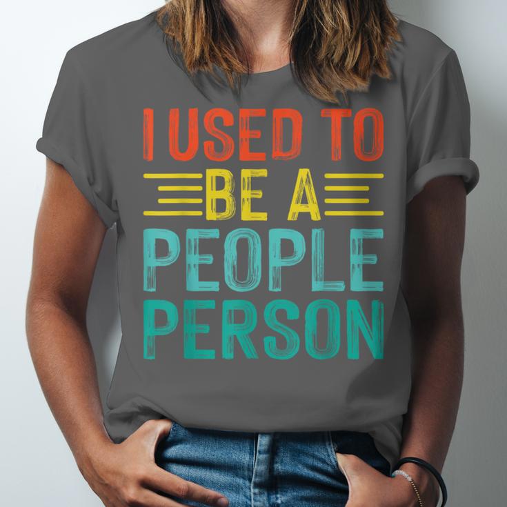 I Used To Be A People Person I Introvert Unisex Jersey T-Shirt