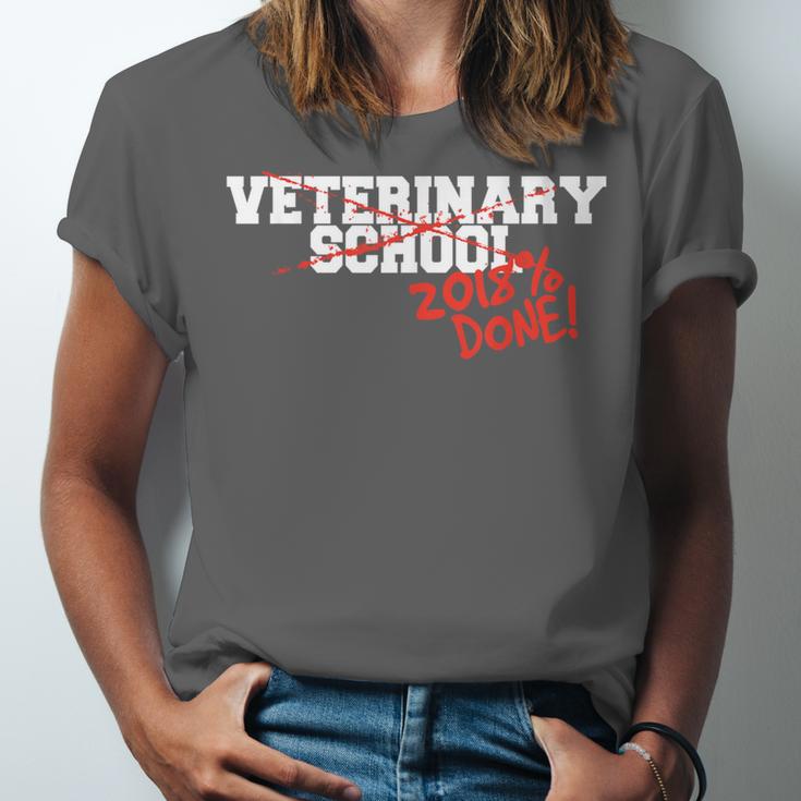 Veterinary School Graduation Class Of 2018 Unisex Jersey T-Shirt