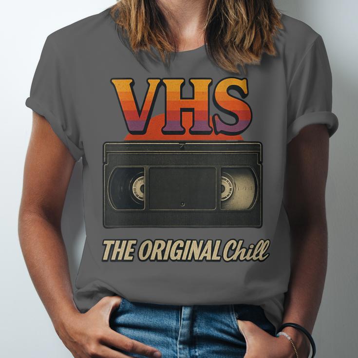 VHS Tape Nostalgia Old School Technology Humor Unisex Jersey T-Shirt