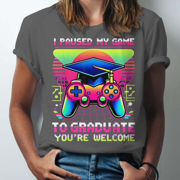 Video Gamer Graduate Graduation Grad Gaming Unisex Jersey T-Shirt