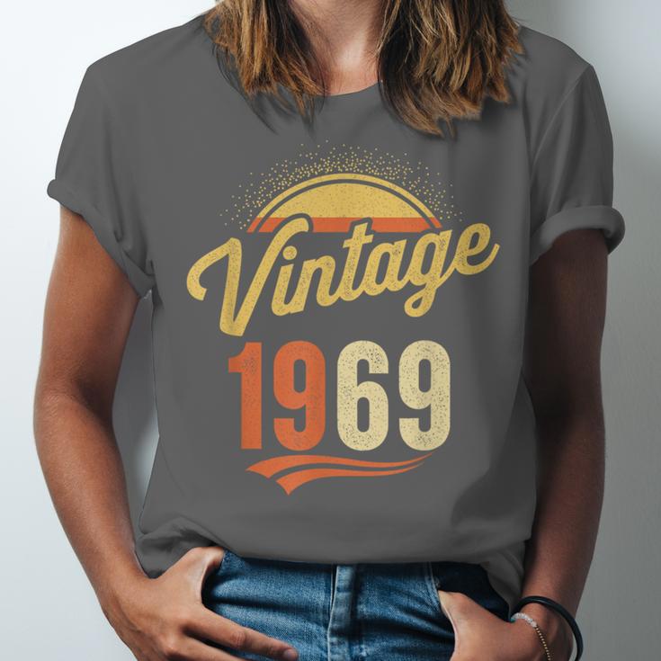 Vintage 1969 Retro Era Badge For Nostalgia Fans Unisex Jersey T-Shirt