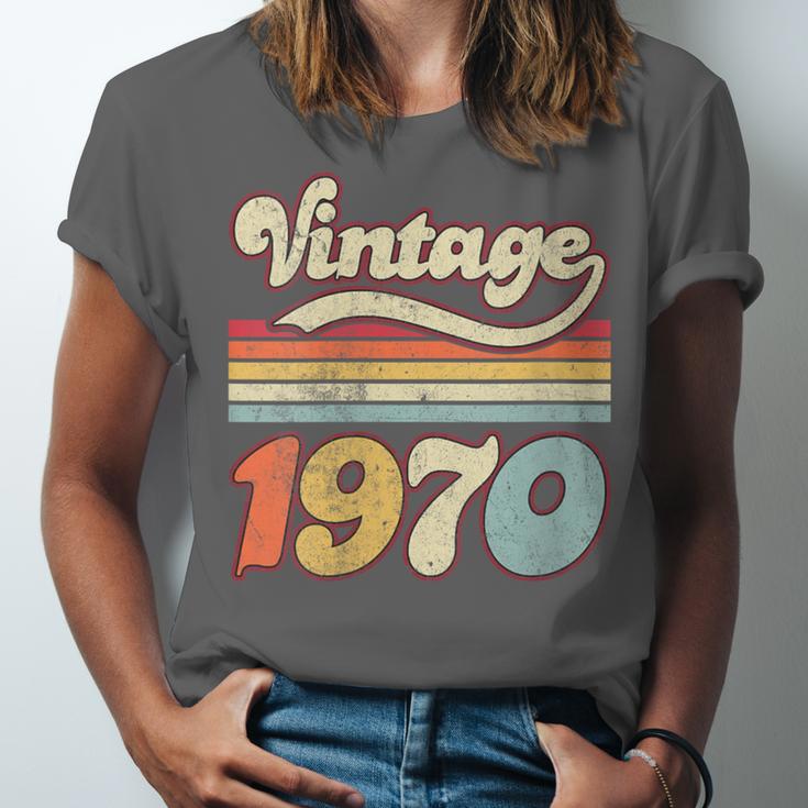 Vintage 1970 Birthday Retro Style 70's Born Nostalgia Outfit Unisex Jersey T-Shirt
