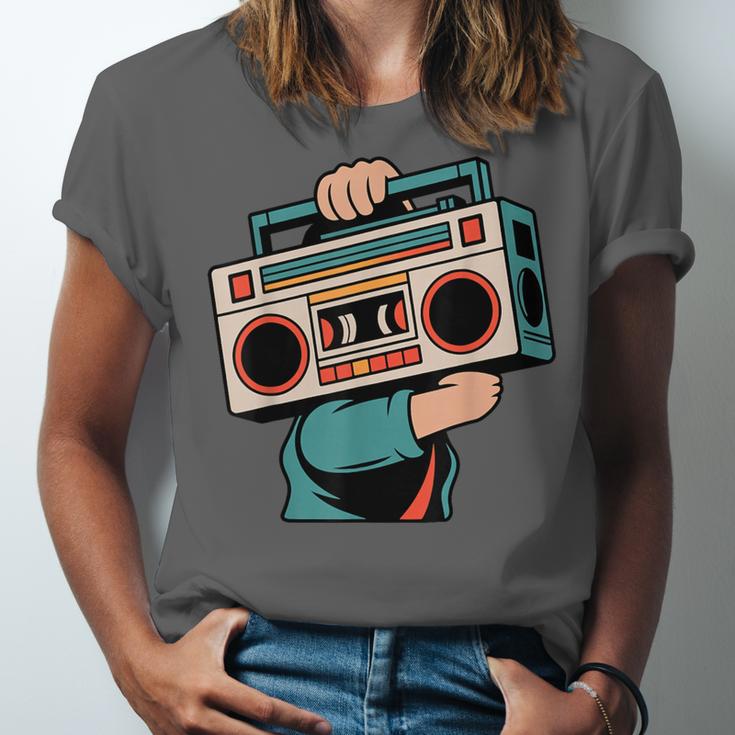Vintage 80s 90s Retro Boombox Music Hip Hop Nostalgia Party Unisex Jersey T-Shirt Vintage 80s 90s Retro Boombox Music Hip Hop Nostalgia Party Unisex Jersey T-Shirt