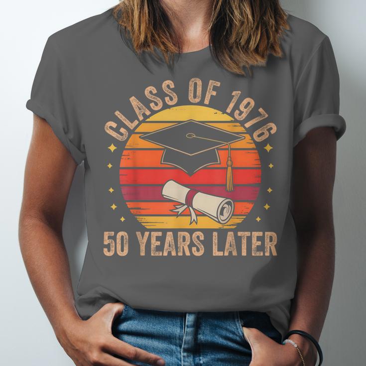 Vintage Class Of 1976 50 Years Later Reunion 50th Graduation Unisex Jersey T-Shirt