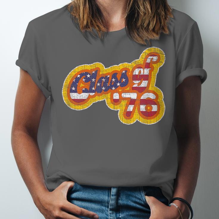 Vintage Class Of 1976 Bicentennial Graduation Year Unisex Jersey T-Shirt