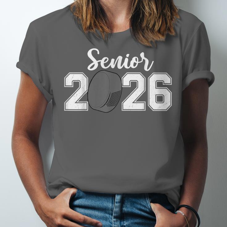 Vintage Class Of 2026 Hockey Senior 2026 Graduation 2026 Unisex Jersey T-Shirt