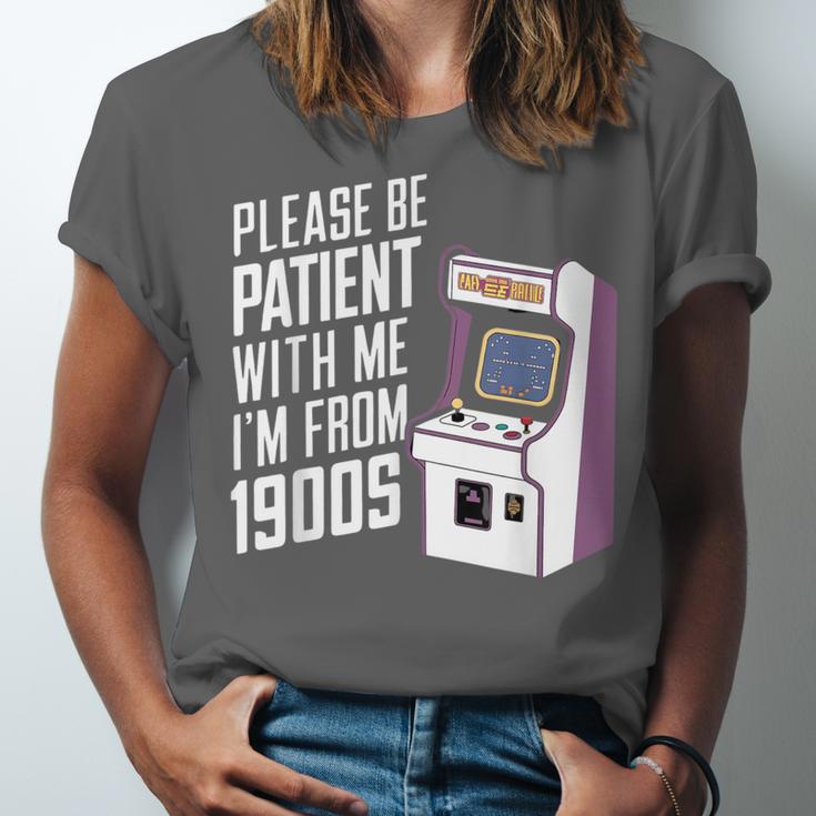 Vintage Gaming Please Be Patient With Me I'm From The 1900s Unisex Jersey T-Shirt
